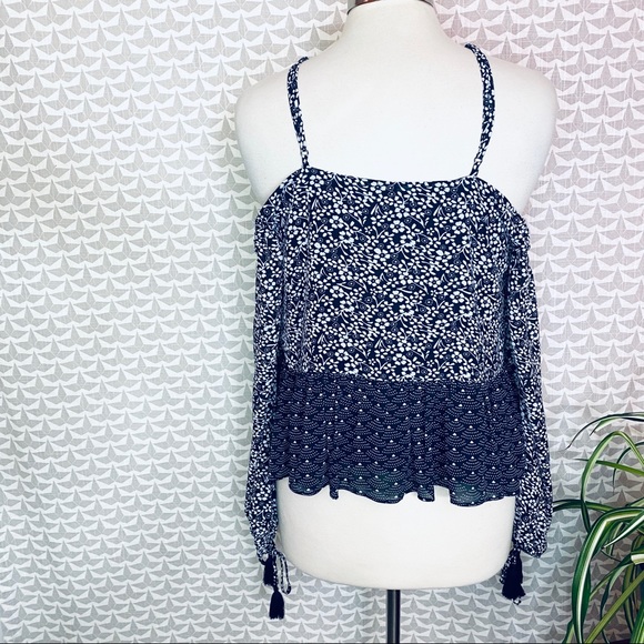 Tularosa Black and White Floral Blouse - Picture 9 of 12